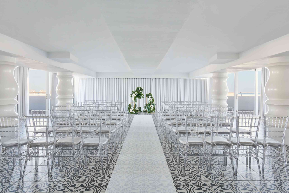 a bright indoor venue with natural light 